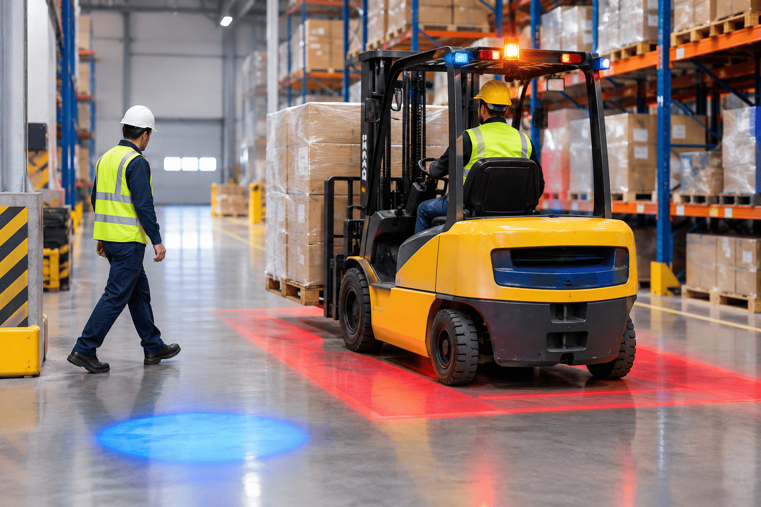Forklift Safety in warehouse