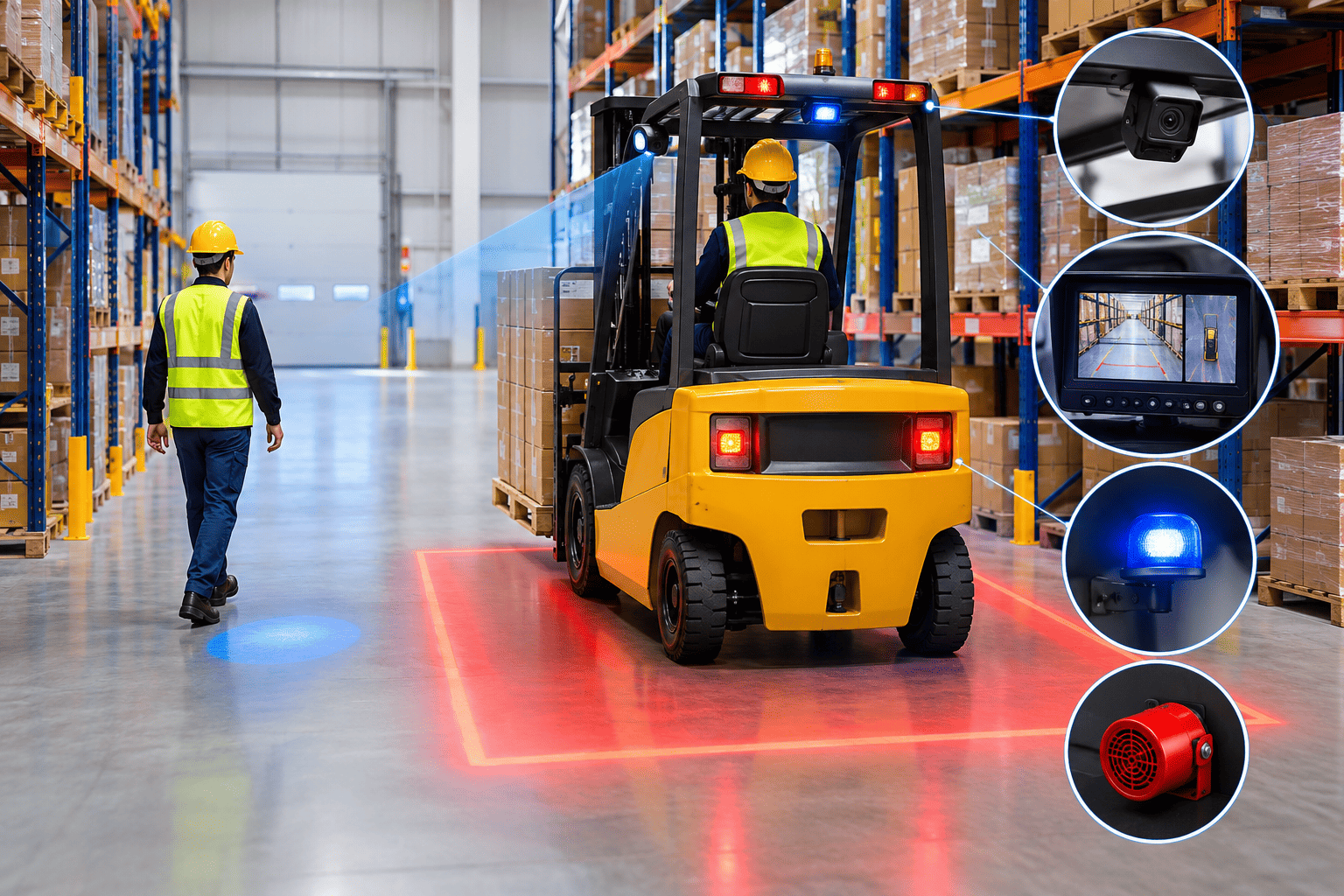Forklift Safety System for Warehouses
