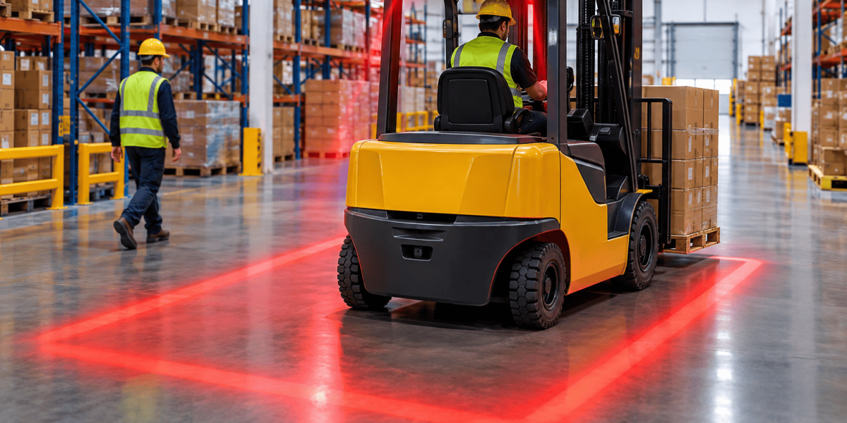 Red Zone Lights in Forklifts